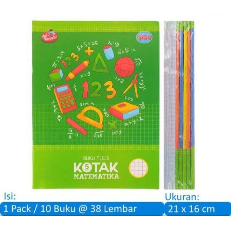 

BUKU TULIS KOTAK KOTAK MATEMATIKA SINAR DUNIA PERPCS