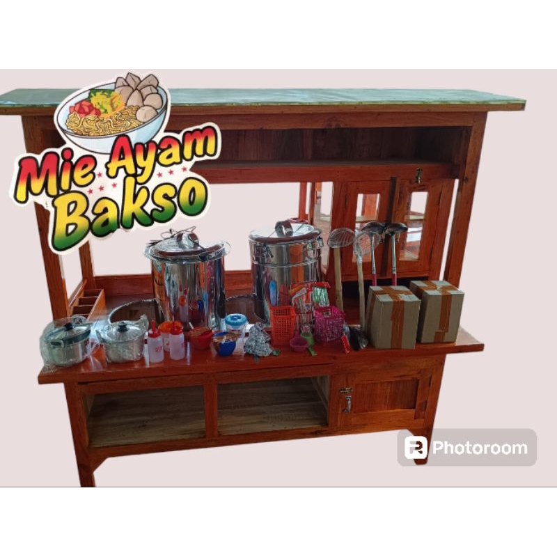 GEROBAK MIE AYAM BAKSO KOMPLIT