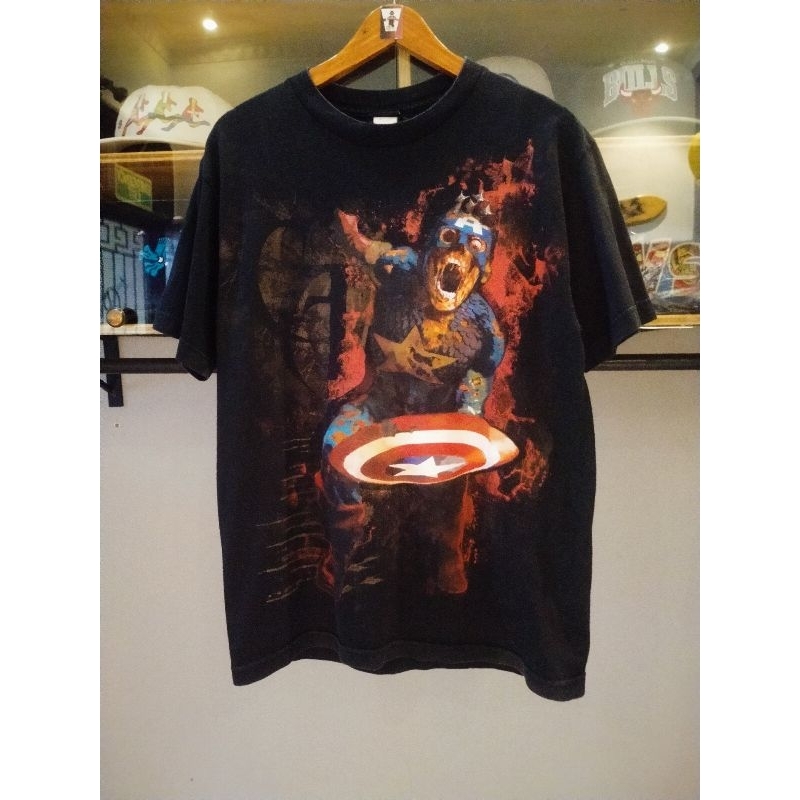 T-shirt Mad Engine, Captain America Zombies