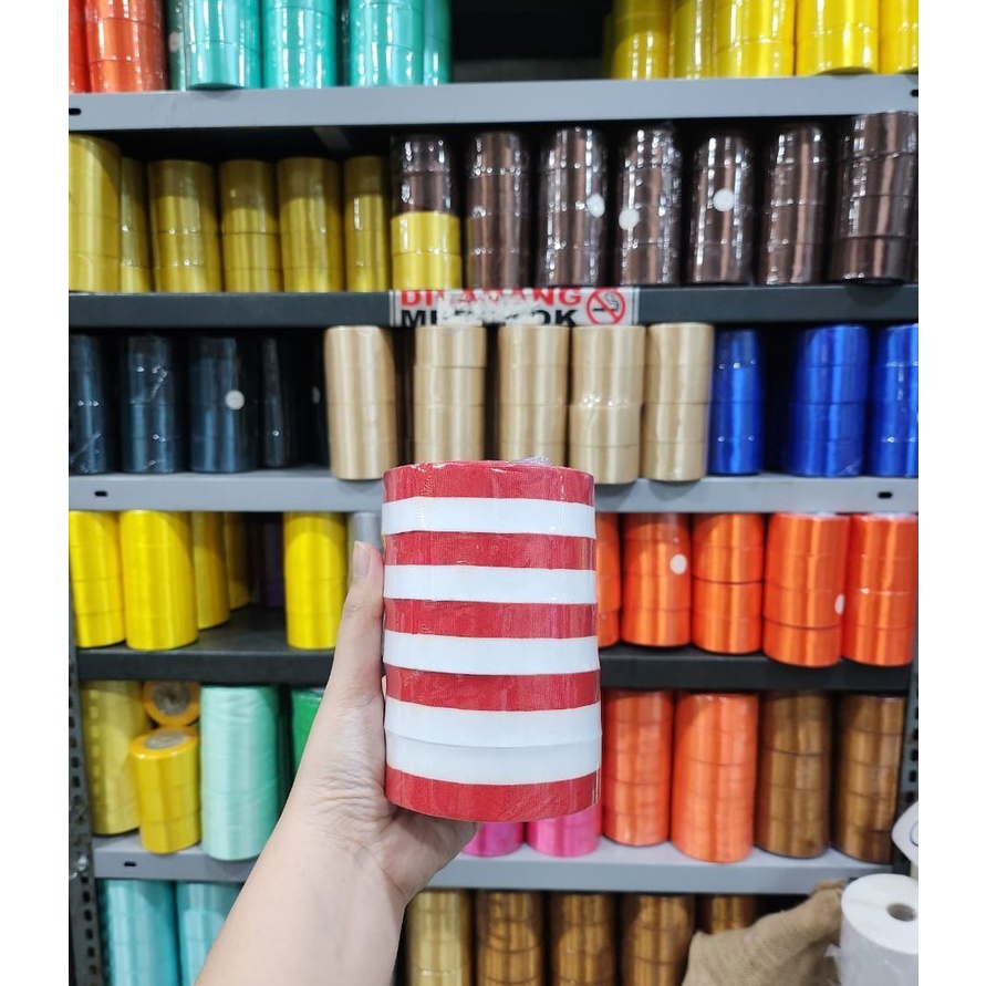 

TERMURAH Pita Merah Putih 1inch 25mm Bendera 1 inch 1