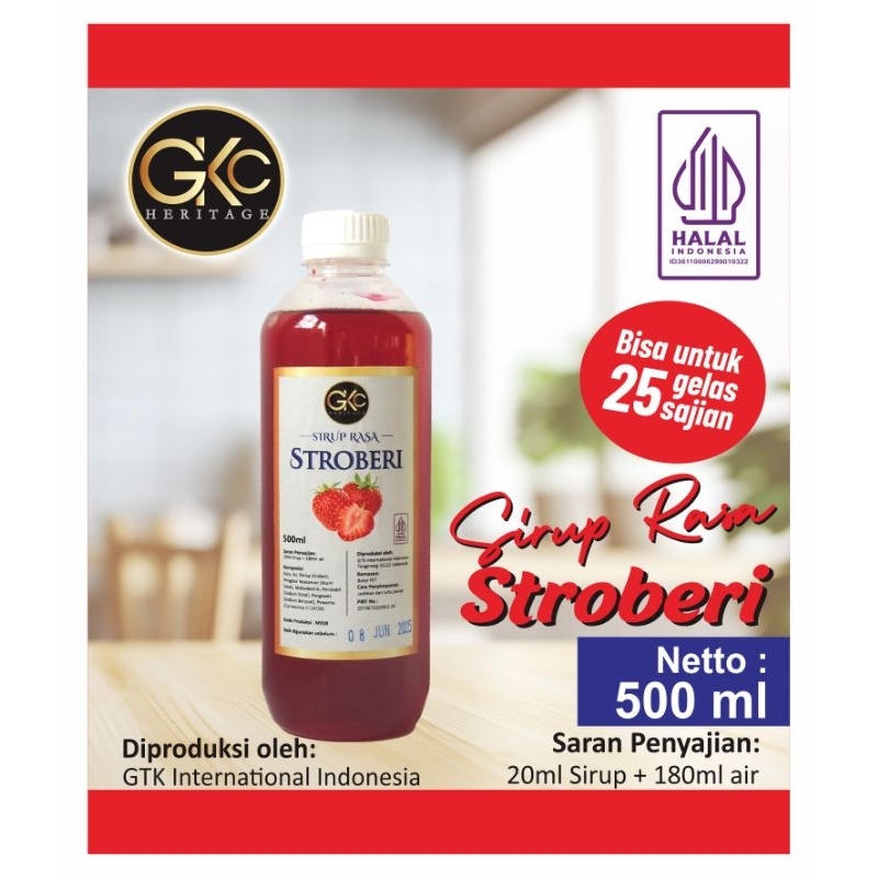 

sirup GKC rasa stroberi strawberry