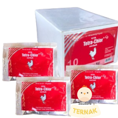 Vita Tetra Chlor 1 DUS isi 30 @ 10 gram Obat Ayam Snot CRD Pilek Medion