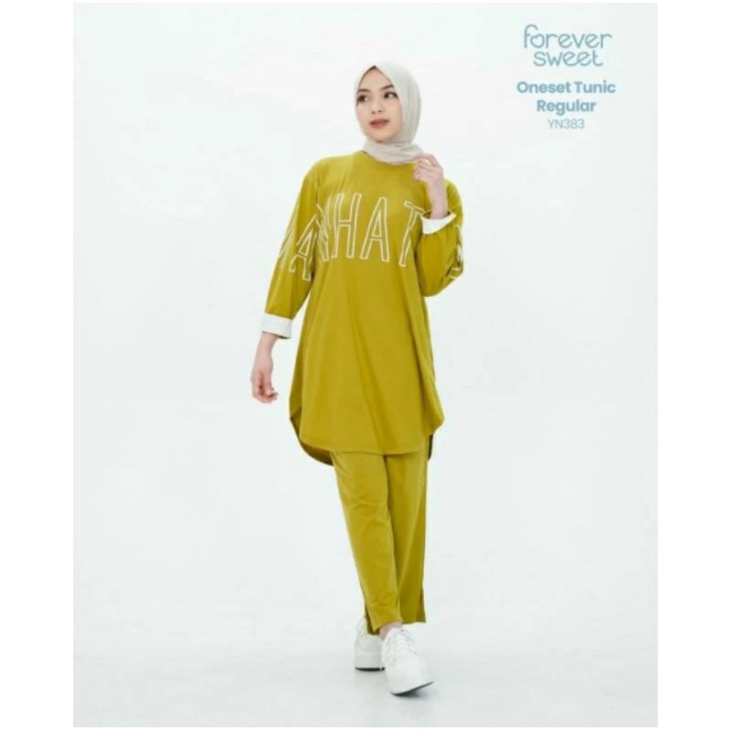 Forever Sweet Piyama Lengan Panjang PP Regular Fit Setelan Celana Panjang Maxi Regular Baju Tidur PP