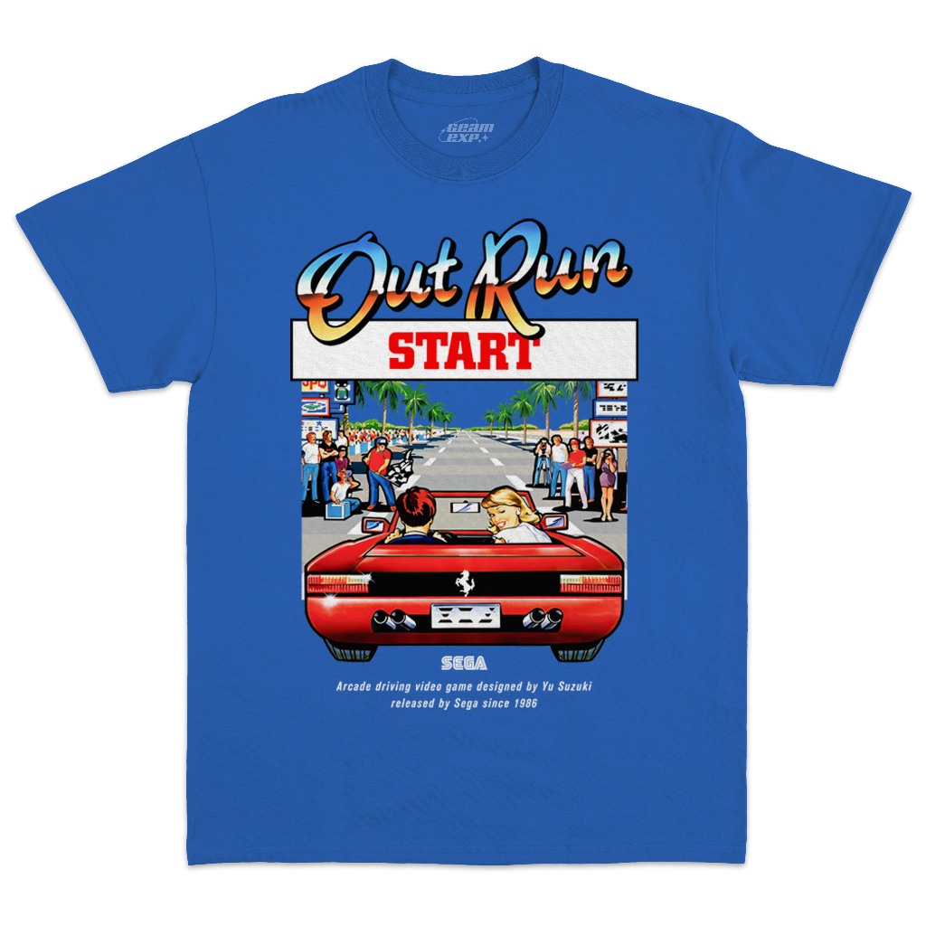 Kaos Game Retro Out Run 1986 | Retro Game Sega | Vintage Game T-Shirt
