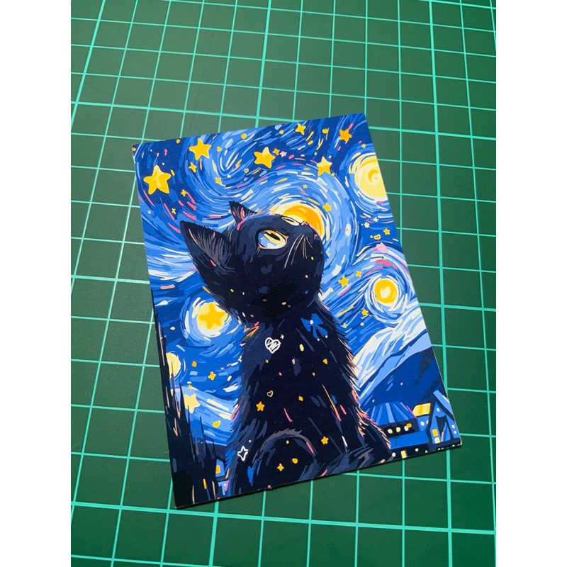 

sticker lukisan kucing