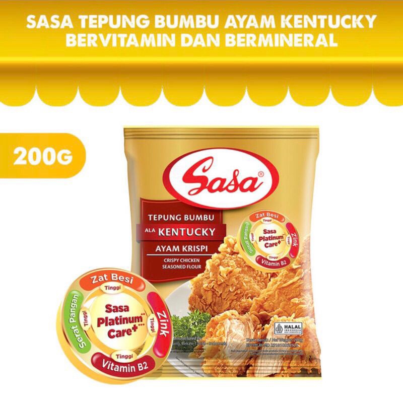 

Sasa Tepung Bumbu Ala Kentucky 200 Gram