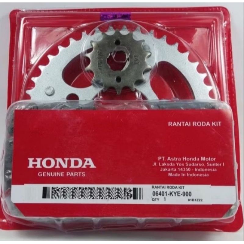 Gear set Honda KYE Megapro new Megapro monoshock Verza