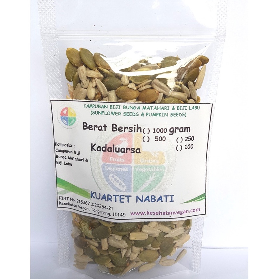 

TREND 1gr Roasted Campuran Biji Labu Pumpkin Seeds Biji Bunga Matahari Sunflower Seeds Panggang