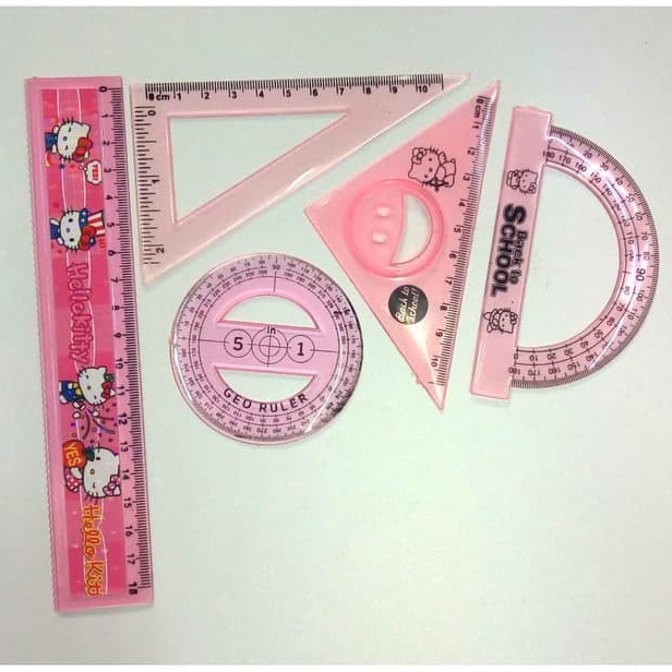

BIG SALE Set Penggaris Penggaris Busur Penggaris Geometric Geometrik GR111