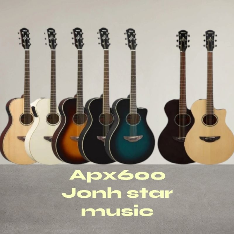 GITAR YAMAHA ORIGINAL APX600/CPX600/APX700II (FREE STRAP GITAR IMPORT KULIT ORIGINAL & PICK GITAR)