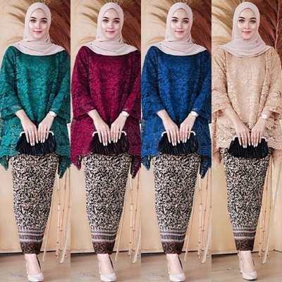 atasan kebaya jumbo / kebaya brukat modern / atasan rinjani / kebaya pesta / kebaya wisuda / kebaya 