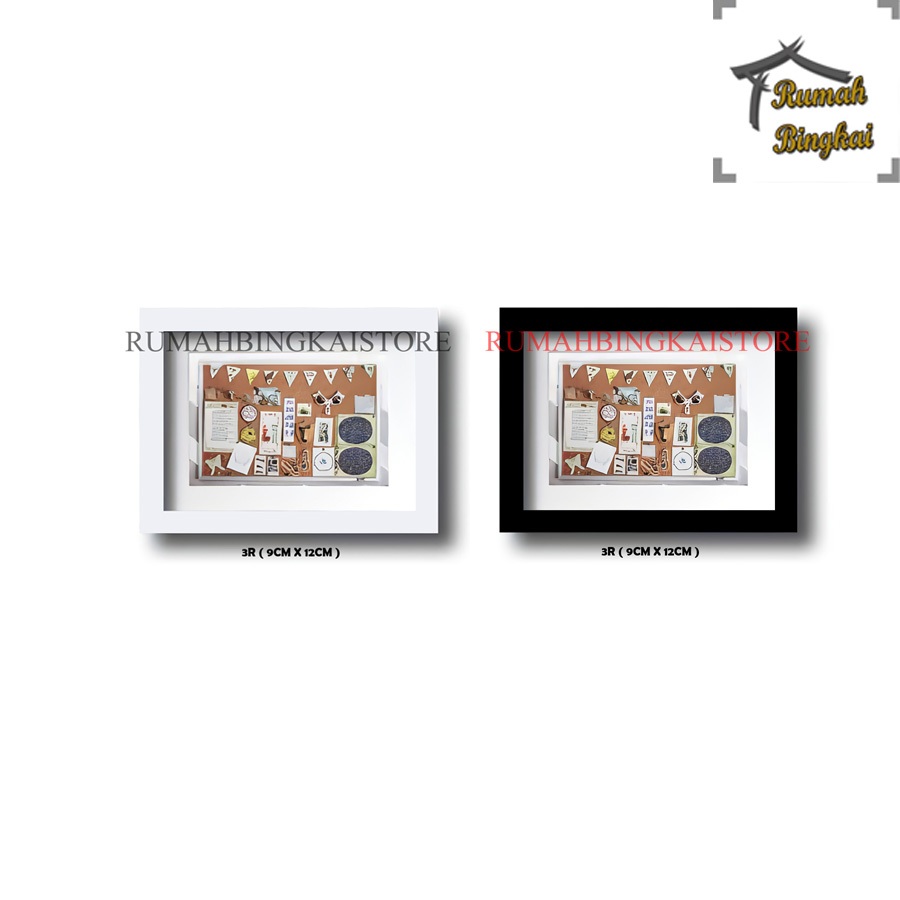 Bingkai Foto Ukuran 3R ( 9CM x 12CM ) + PLUS KACA