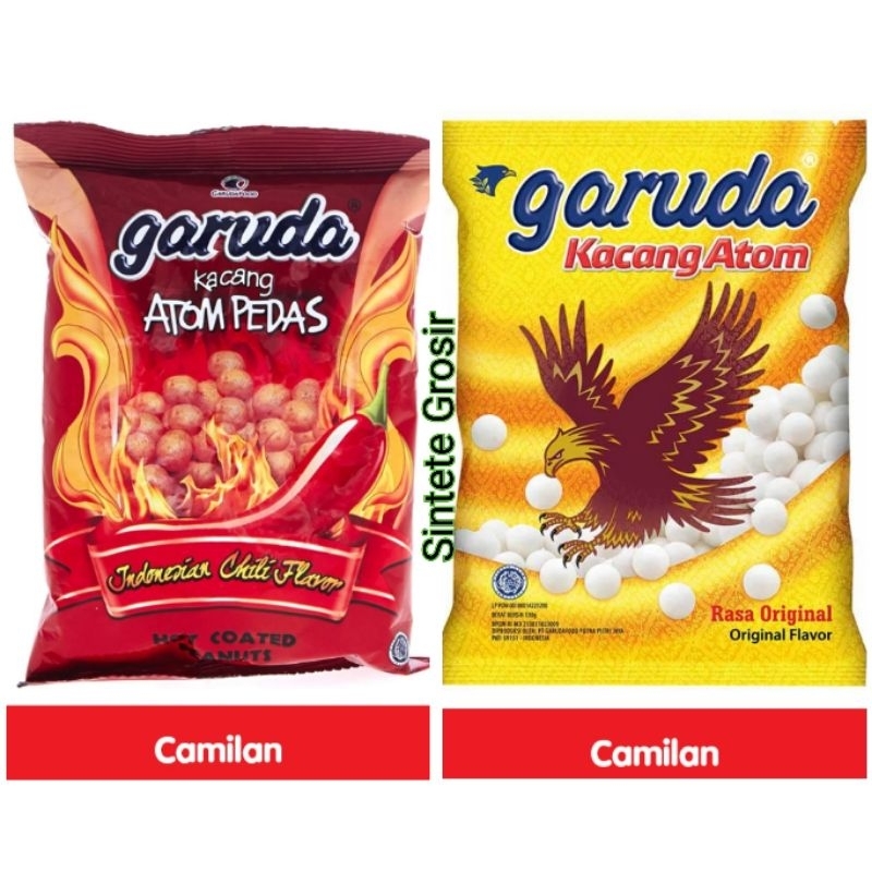 

Garuda Kacang Atom Rasa Original & Pedas isi 100 gram