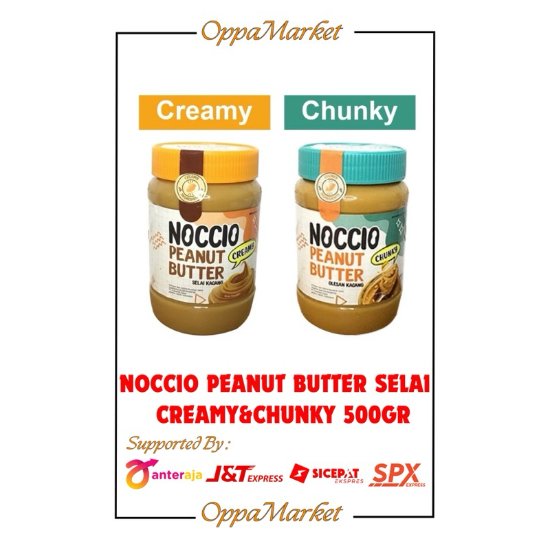 

NOCCIO PEANUT BUTTER SELAI KACANG CHUNKY DAN CREAMY 500GR