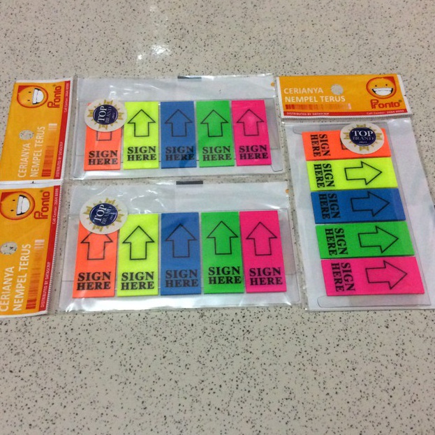 

MURAH PRONTO SIGN HERE 5 WARNA