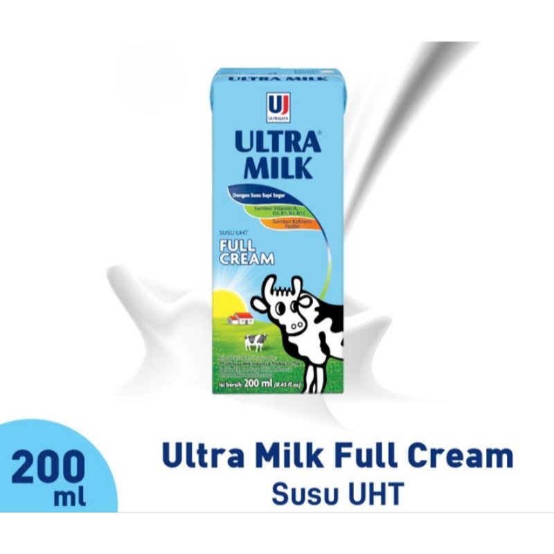 

ULTRA MILK Susu UHT Full Cream 200 ml