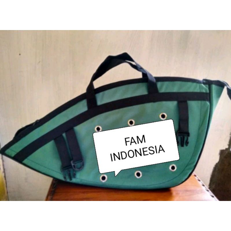 TAS KISO AYAM ( FAM ) BESAR TEBAL JAGO ADUAN BANGKOK PELUNG KAIN TEBAL KRETEK BISA JINJING + SELEMPA