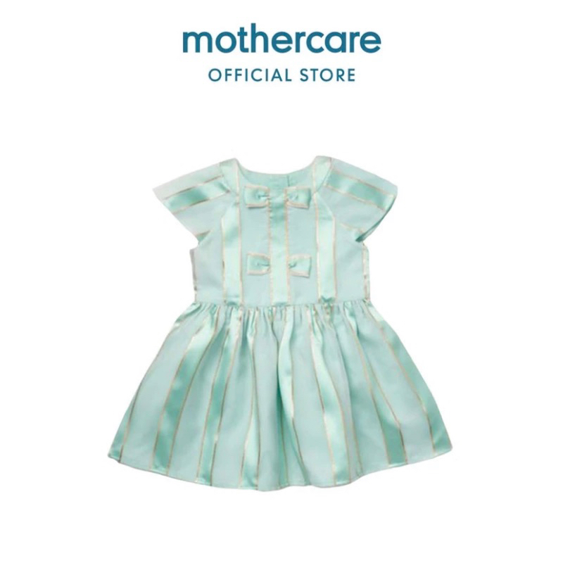 𝗠𝘆𝘀𝗵𝗶𝗻𝗲𝗲 (NEW) Mothercare Mint Striped Dress - Dress Bayi Perempuan (Hijau)