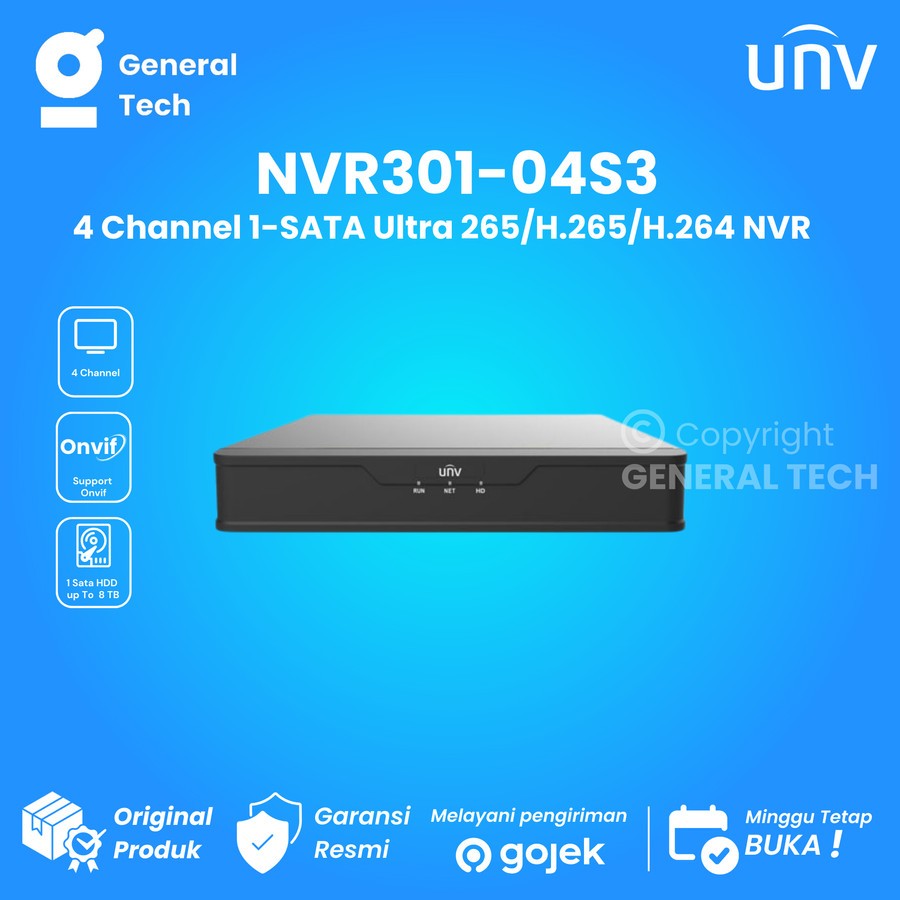 Uniview NVR301-04S3 Nvr 4 Channel