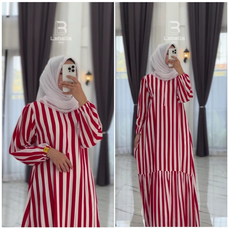 Labella Gamis Rayon Motif Salur
