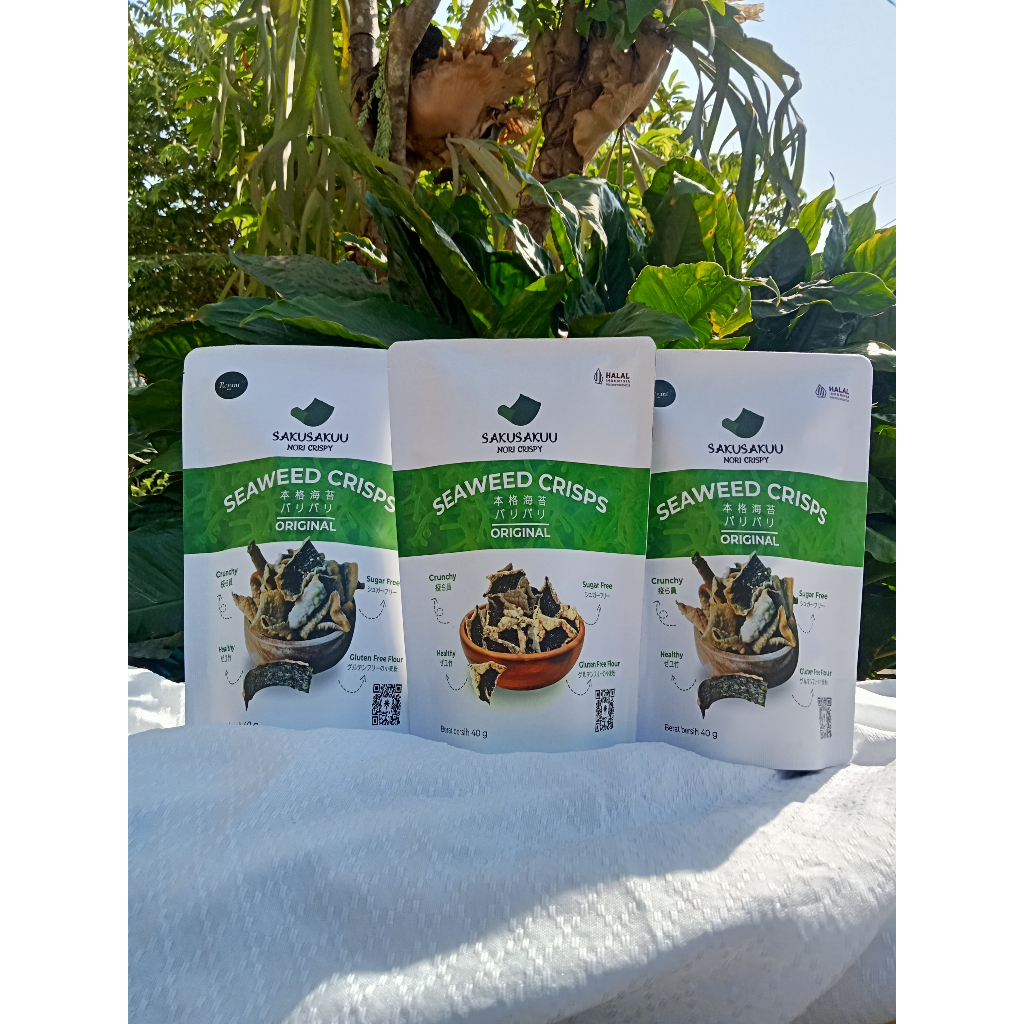 

REVANI KUE | Paket Hemat Original 3pcs | SakuSakuu Nori Krispi Gluten Free 40gr