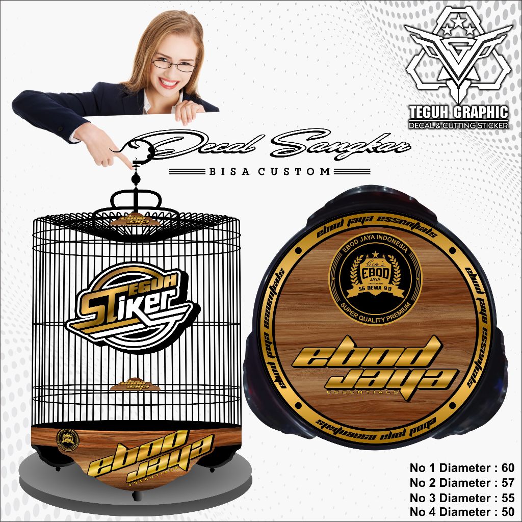 Stiker Tebok Murai ebod Jaya Essentials