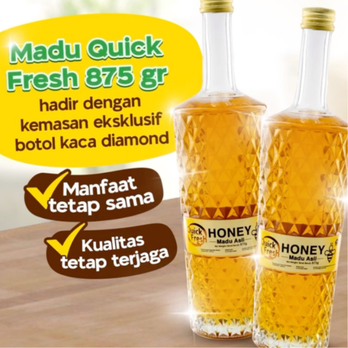 

Quick Fresh Honey Madu Murni Diamond Bottle 875g