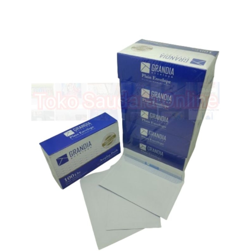

5 Pack Amplop Grandia Amplop Surat Amplop Kertas Amplop Angpau Isi /pack 100pcs