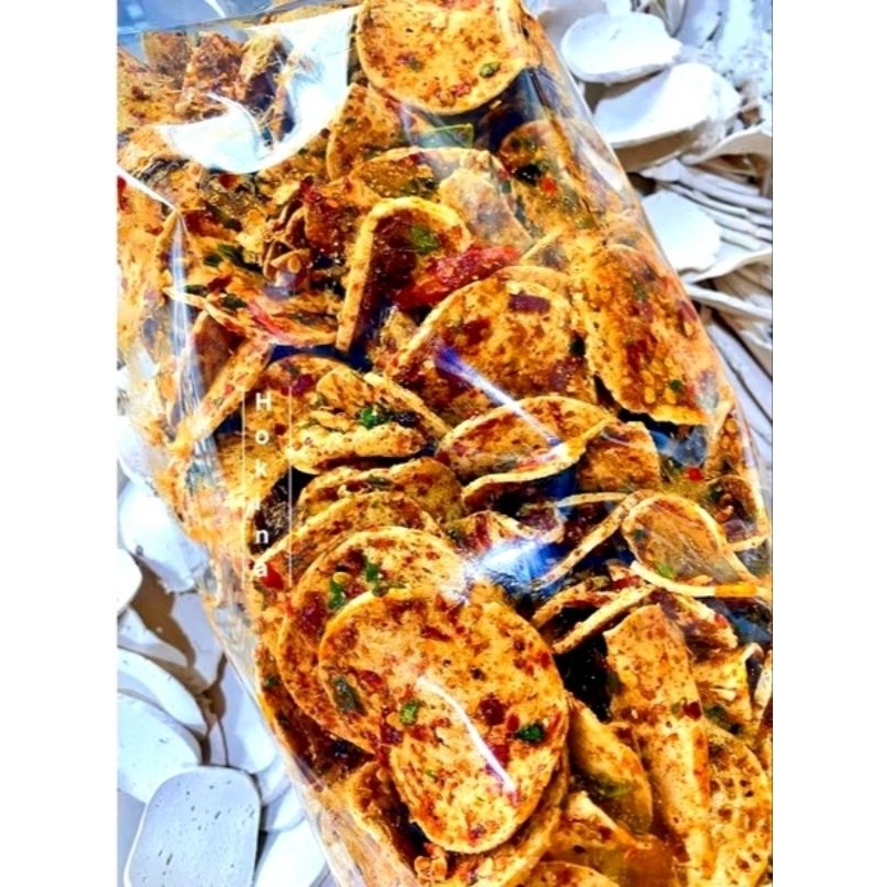 

basrang koin/pipih pedas daun jeruk 500gr