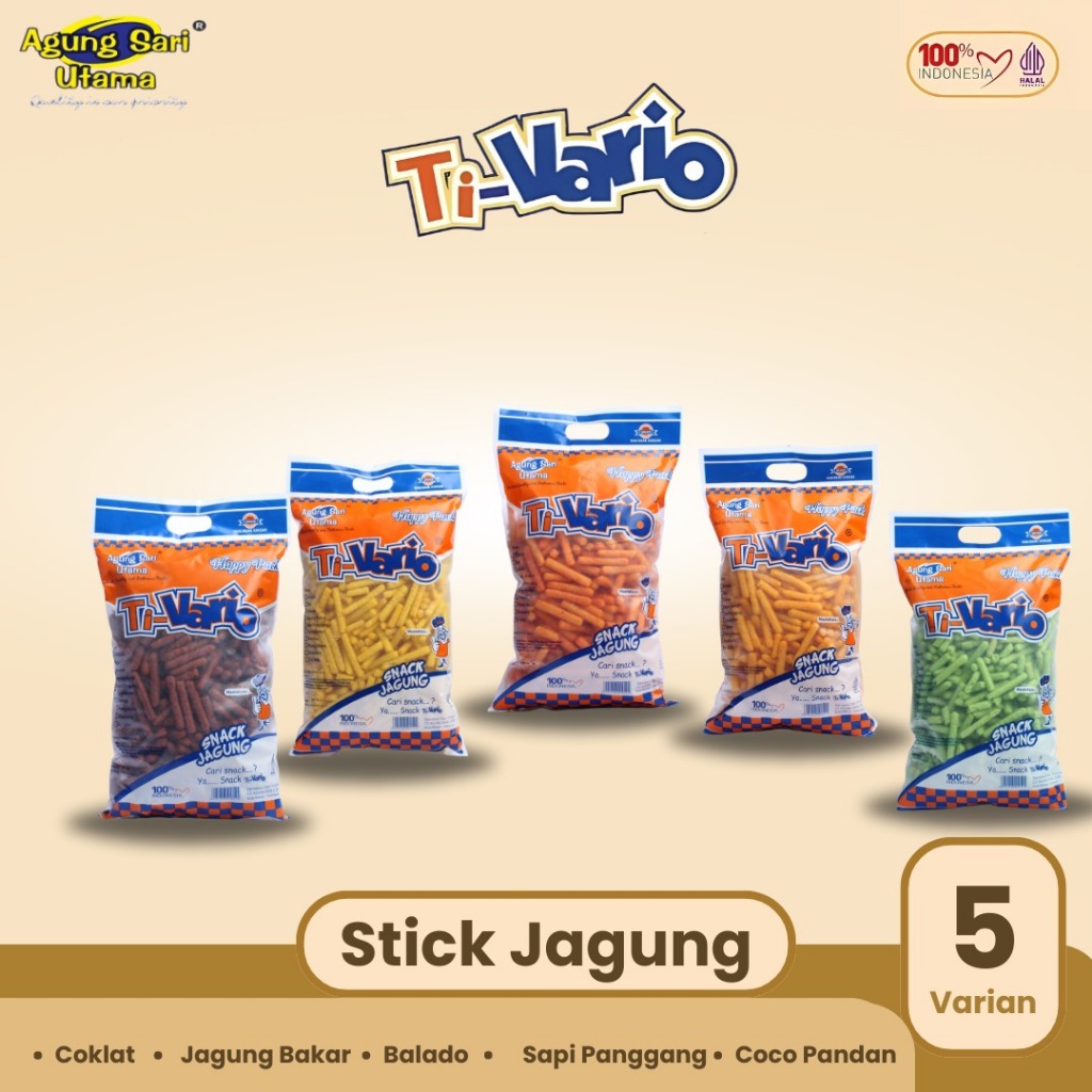 

TI-VARIO STIK JAGUNG - Premium - Viral - Cemilan - Jagung - Cemilan Anak -Snack Murah