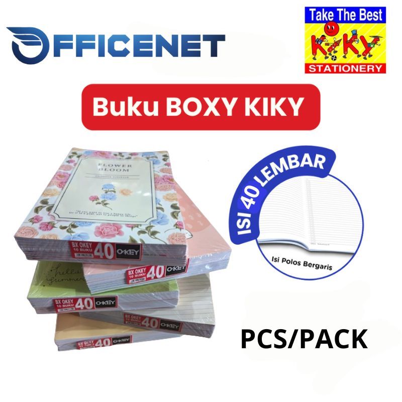 BUKU BOXY KIKY OKEY ISI 40 LEMBAR PER PACK ISI 10PCS