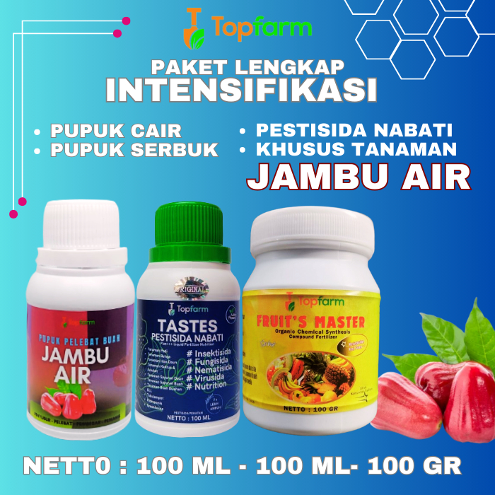 Pupuk Topfarm / Pupuk Paket Lengkap Buah Jambu Air / Pupuk Khusus Jambu Air / Pupuk Booster Buah Jam