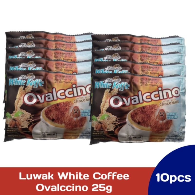 

Luwak White Coffee Ovalccino 25g renceng 10pcs