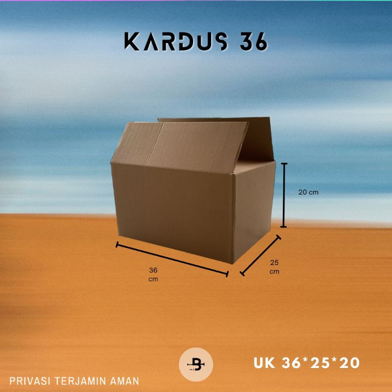 

Kardus uk 36 x 25 x 20 cm | Karton 36 | Dus | Box 36x25x20