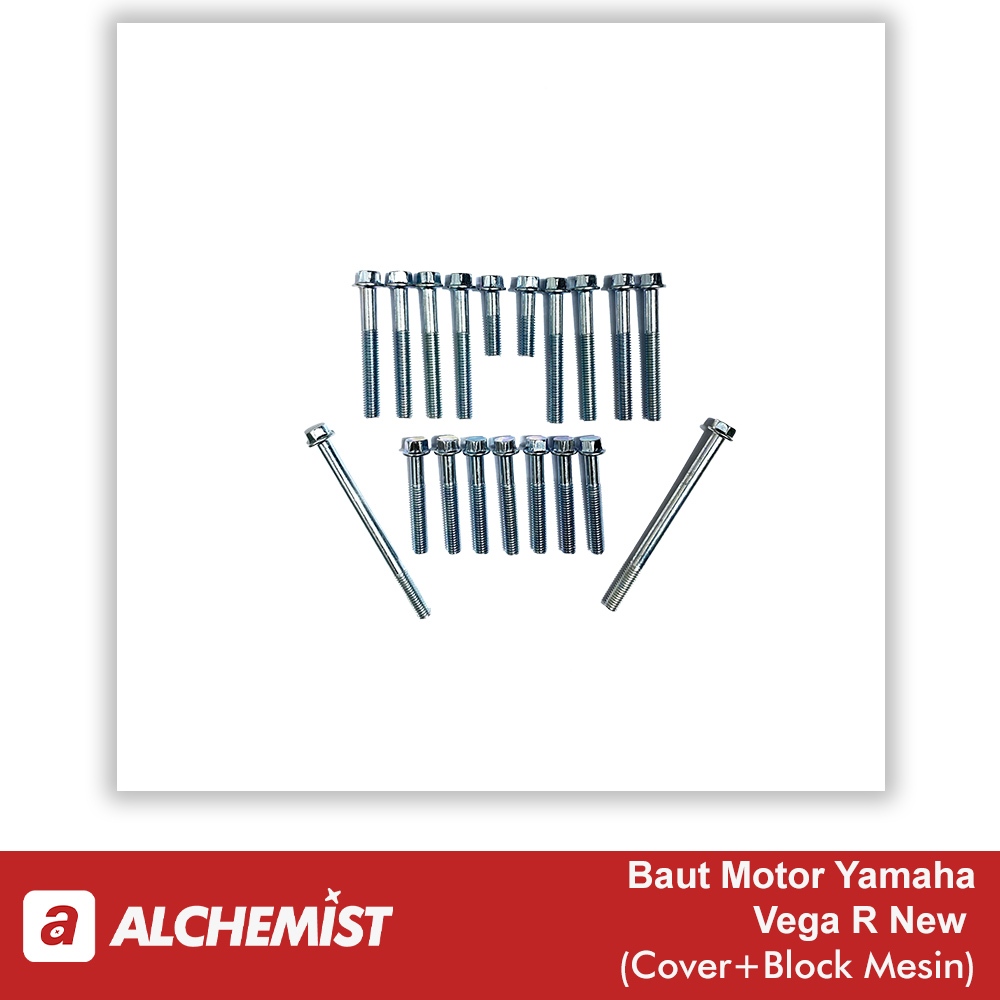 COD Baut Vega R New / Baud Block Mesin Vega R New 1Set / Baut Block Mesin Yamaha Vega R New 1Set