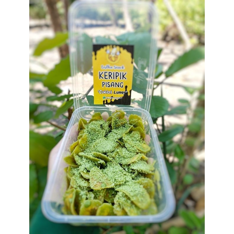 

Keripik Pisang Lumer Matcha/Greentea 150gram Lestha Snack