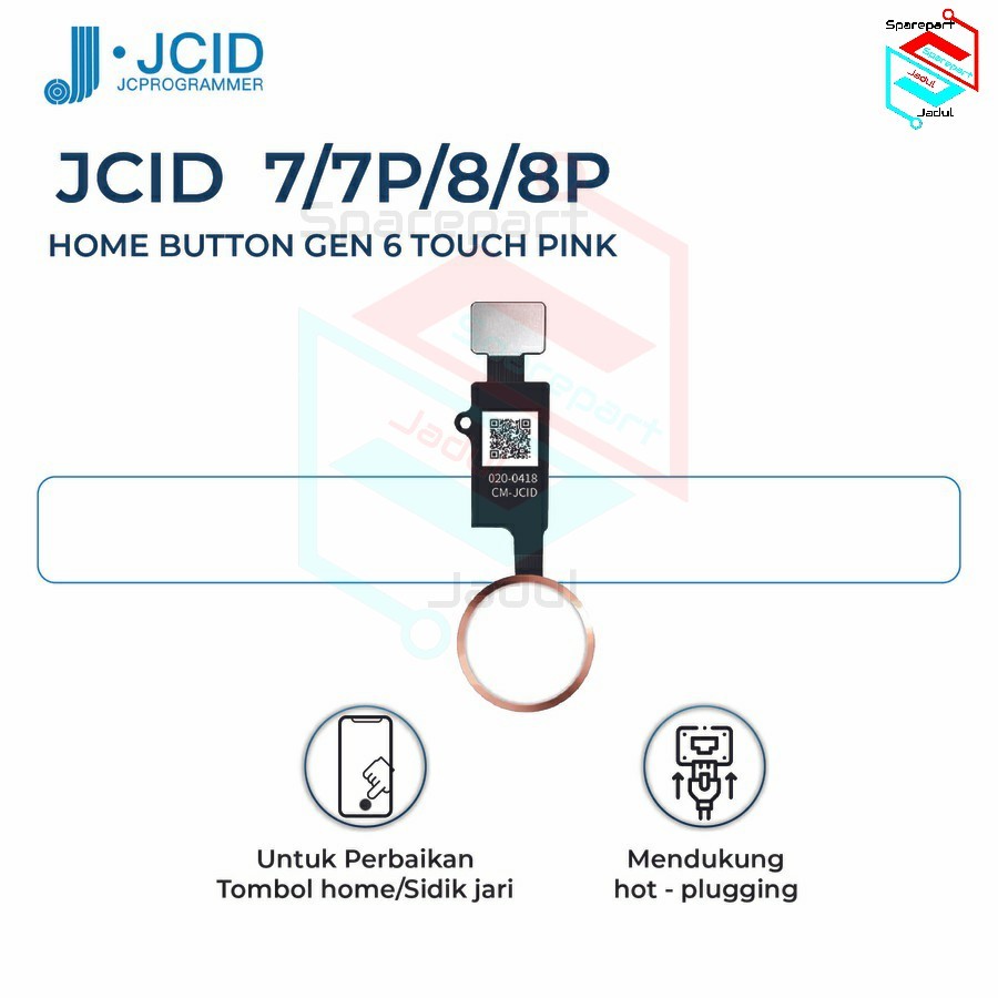 HOME BUTTON JC HOME-6-TOUCH PINK FOR IPHONE 7/7P/8/8P ORIGINAL