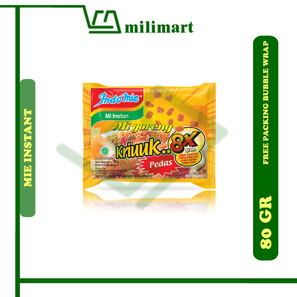 

MIE INSTANT INDOMIE KRIUK 8X PEDAS GORENG PCS