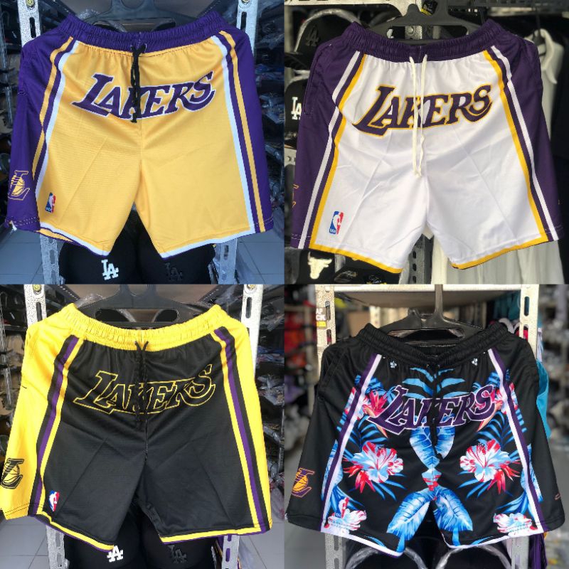 Celana Basket Nba Los Angeles Lakers Celana Basket Lakers Printing Grade Ori