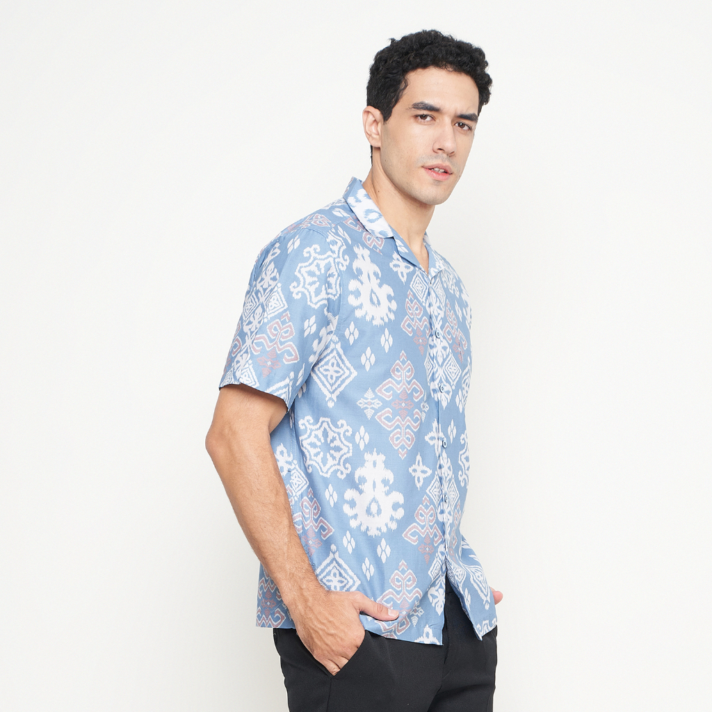 [Krisna Wahyu] Batik Pria Katun Lengan Pendek