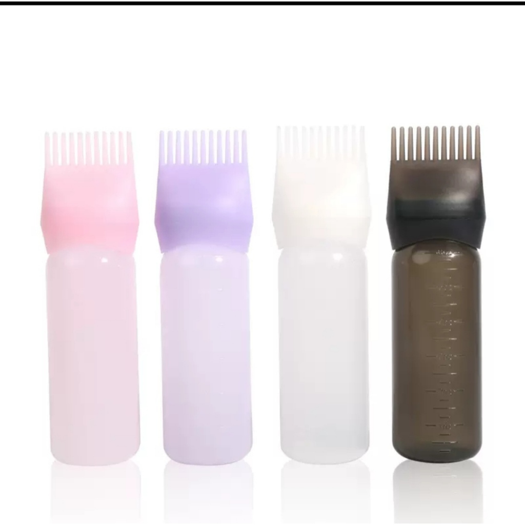 YBS - Botol Cat Rambut - Botol Pewarna Rambut - Alat Cat Rambut - Aplikator Cat Sisir - Botol Sisir 