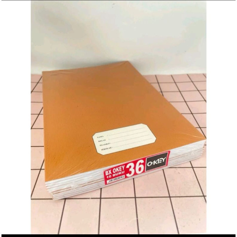 

BUKU TULIS BOXY KRAFT COKLAT OKEY 36 LEMBAR(1 PAK 10 BUKU)