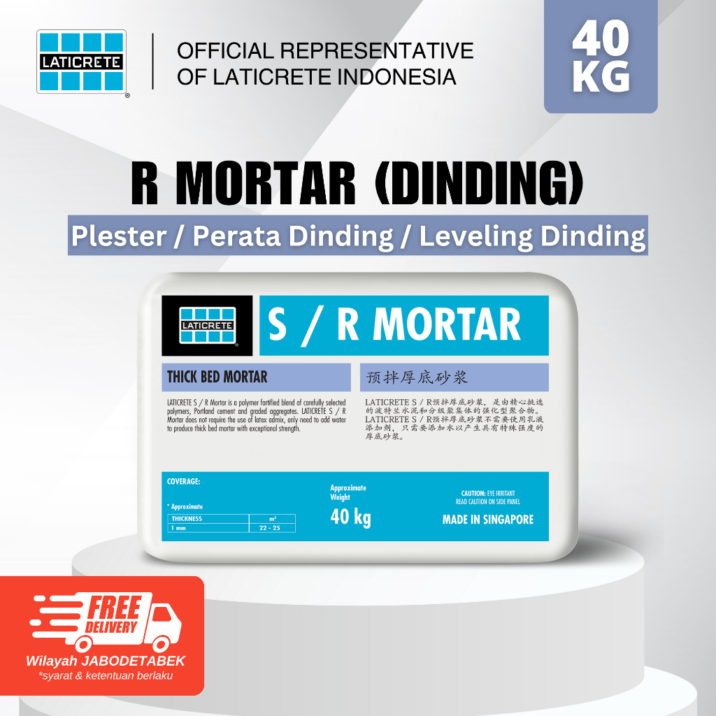 Laticrete R Mortar (Render / Plester Dinding)
