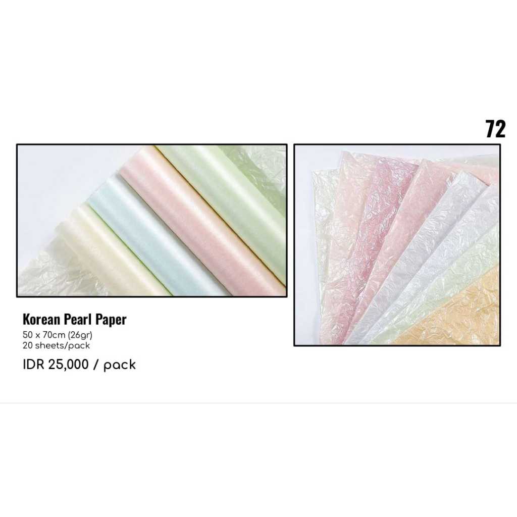 

MY Supplies - Flower Wrapping Paper Korean Pearl Paper Sydney Paper Kertas Mutiara Buket Bunga