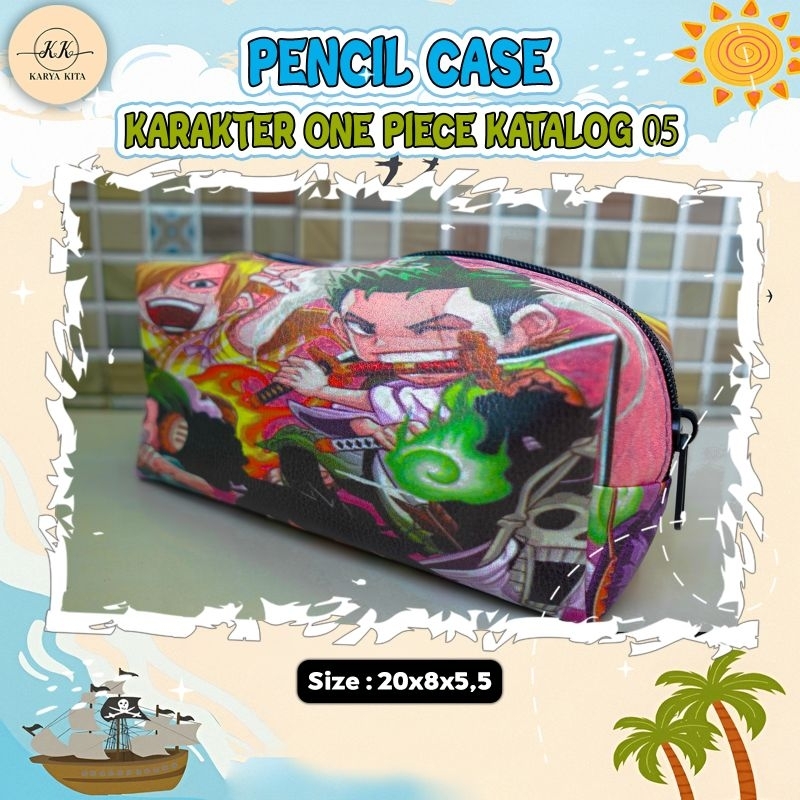 

LANCAR - tempat pensil karakter ONE PIECE kode 05