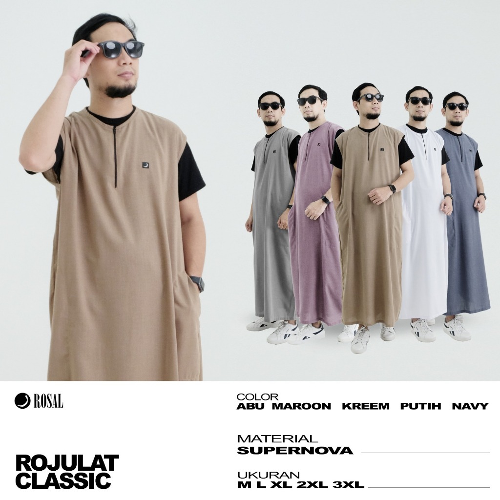 rompi jubah sholat rompi gamis pria rompi shalat rompi solat