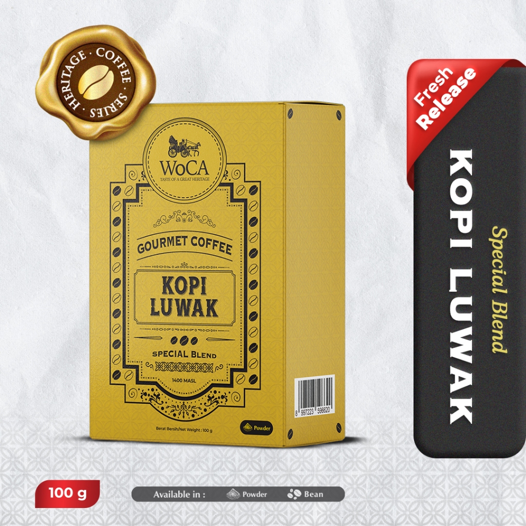 

WoCA Heritage Coffee Luwak Special Blend 100g