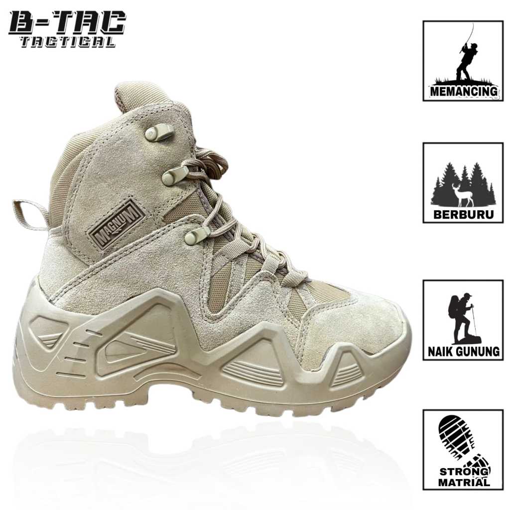 [S.168 CP] Sepatu Boots Pria 6 Inch/ Sepatu Tactical Pria/ Sepatu Tactical Military Bahan Cordura/ S