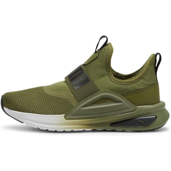 SEPATU SNEAKER ANAK PUMA Softride Enzo Evo Slip-On Jr Olive Green 378397 08