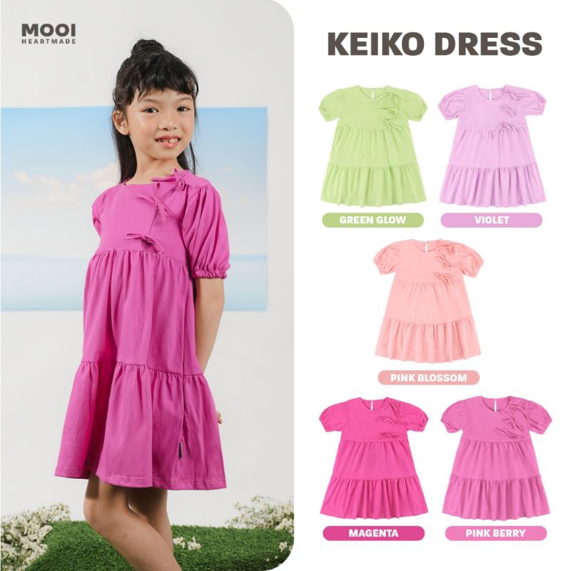 Mooi Dress Anak Cewe Keiko Dress | Dress Anak Perempuan | Baju Anak Perempuan